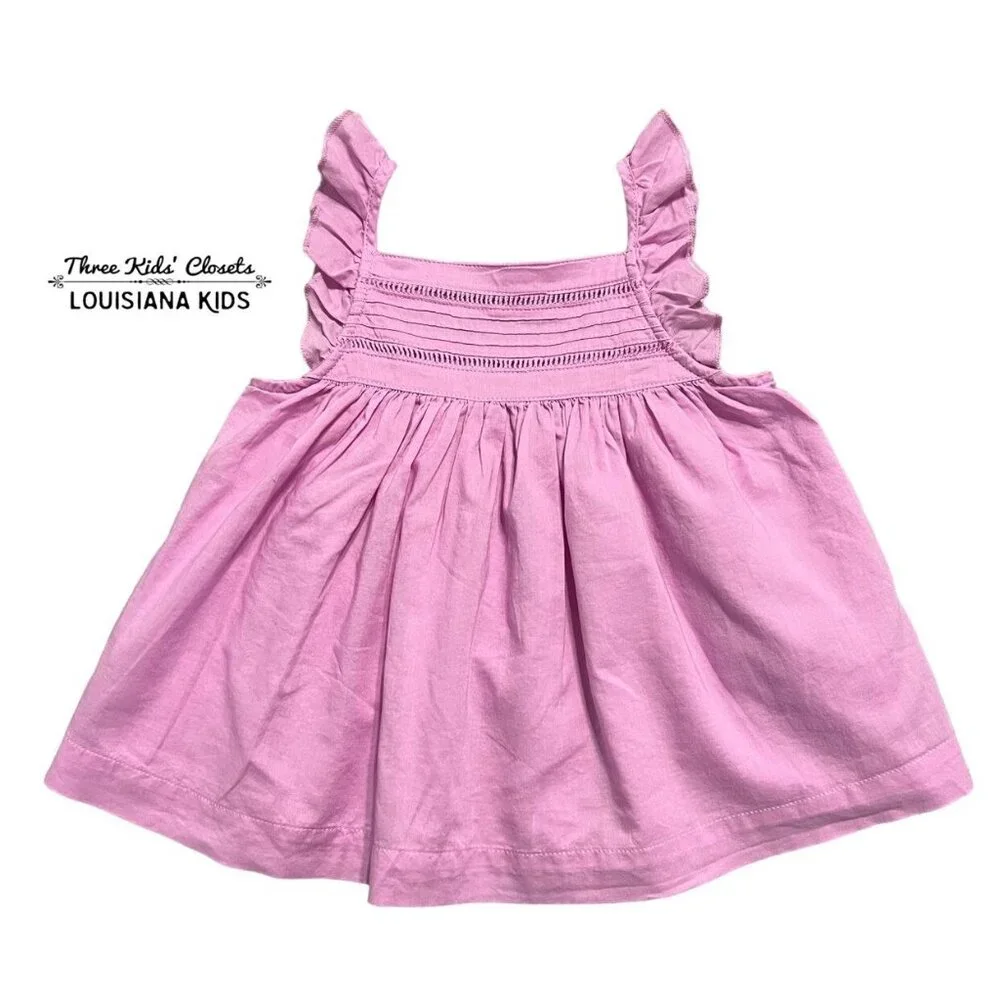 NEW Baby Gap 18-24m Flutter Sleeve Blouse